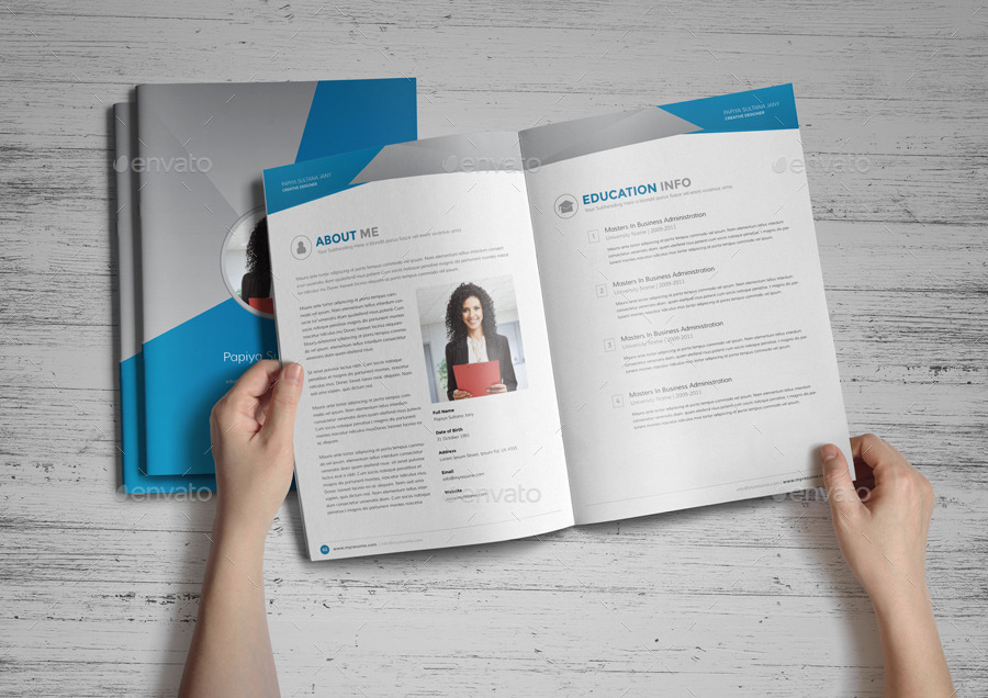 resume booklet design indesign v2 by janysultana resume booklet